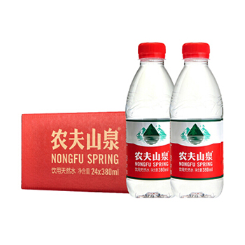 农夫山泉 饮用天然水380ml *24瓶 整箱