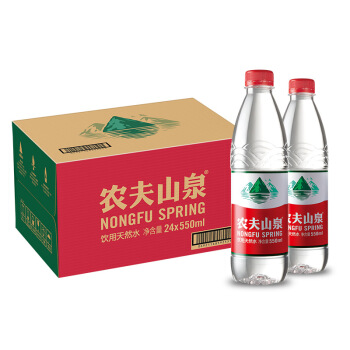 农夫山泉 天然饮用水 550ml*24瓶	整箱